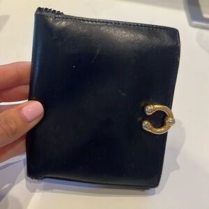 Vintage Gucci Black Bifold Wallet